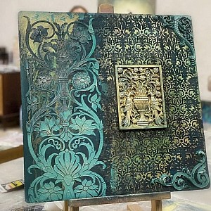 Трафарет - Сады Семирамиды - Фотография интерьере 13